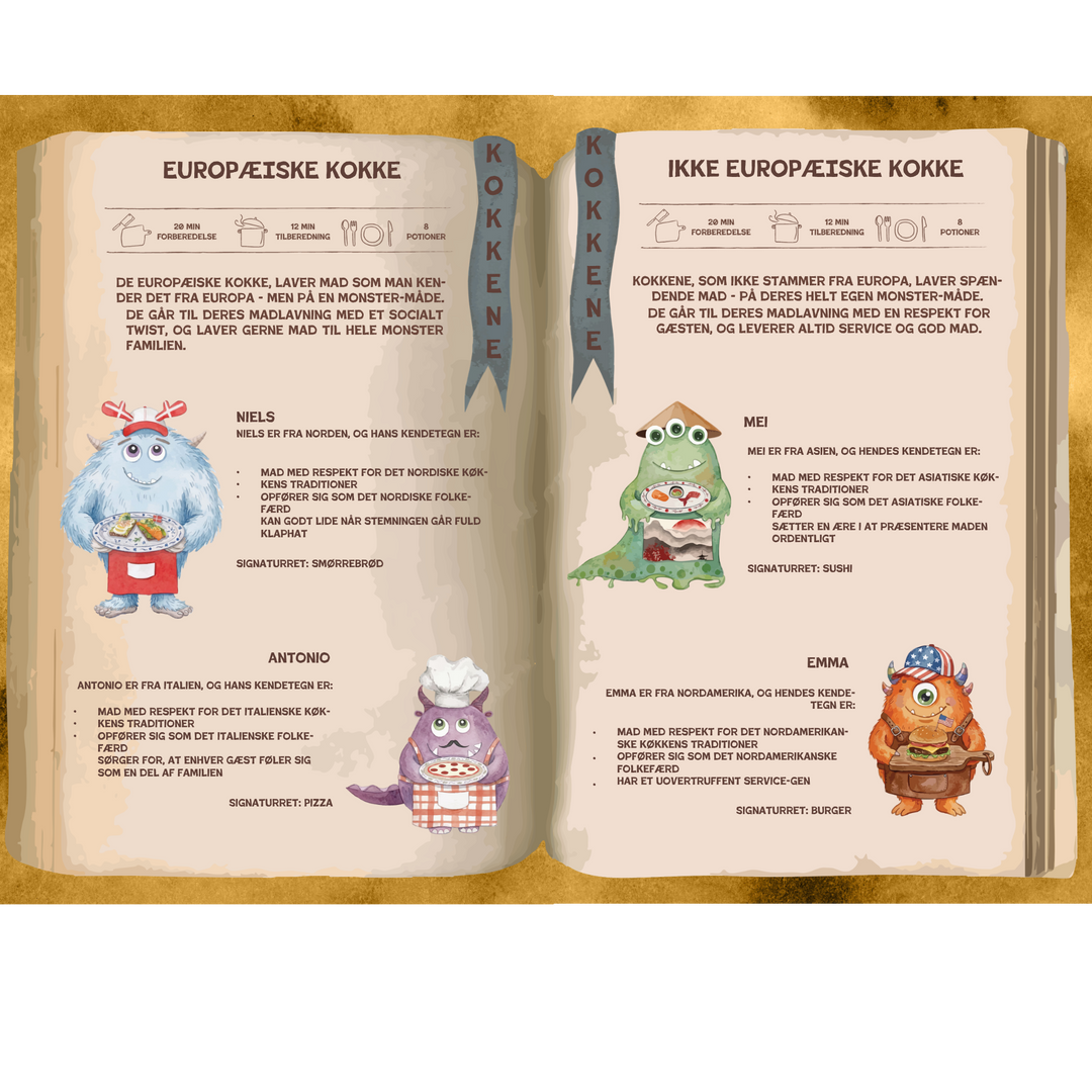 StoryCraft - MONSTER MÅLTIDER inkl. Guidebog